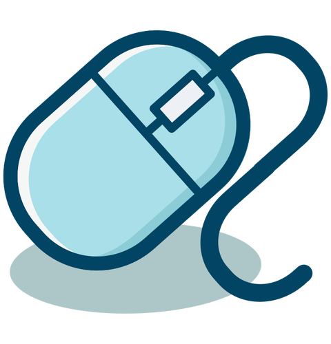 480x500 Mouse Icon Vector Image