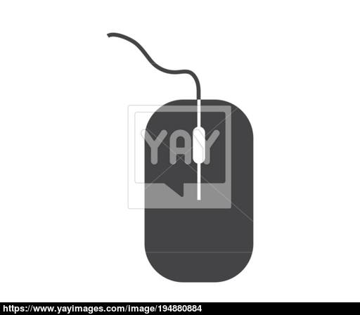 512x448 Mouse Icon Vector