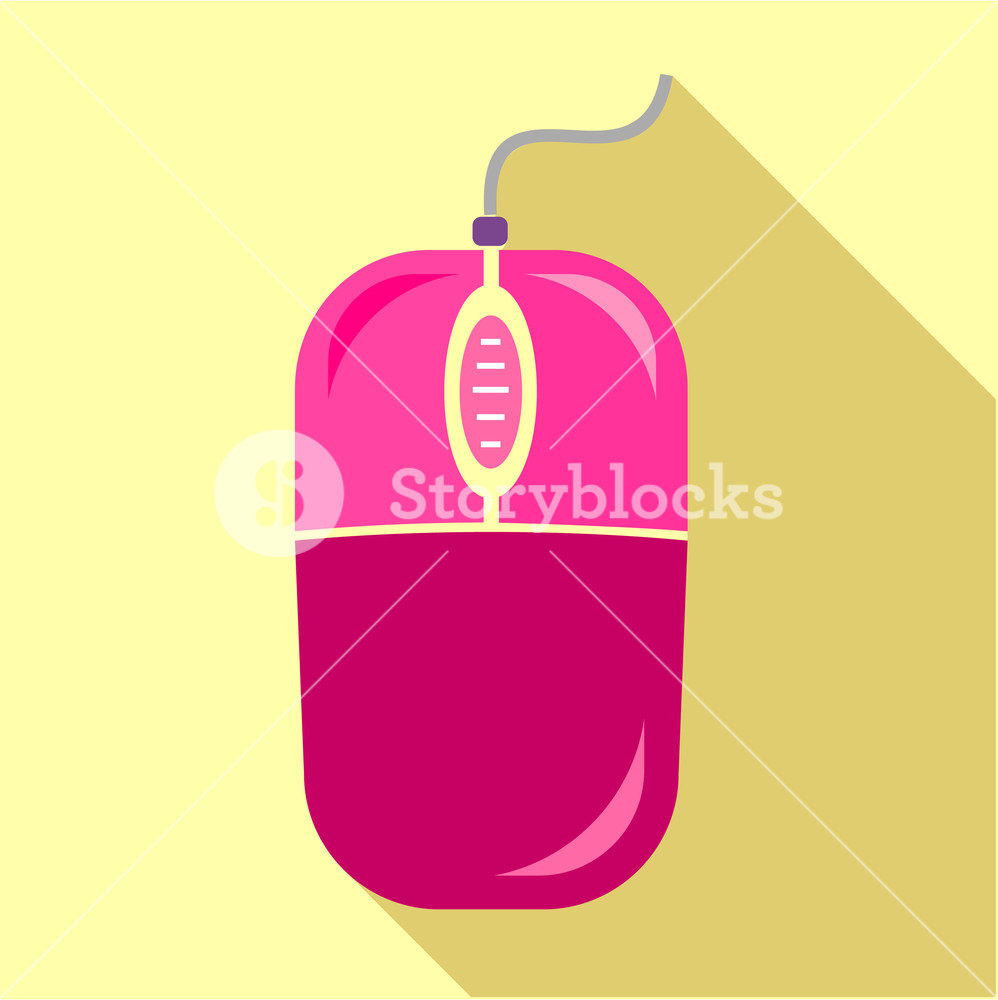 998x1000 Computer Mouse Icon Flat Illustration Of Computer Mouse Vector