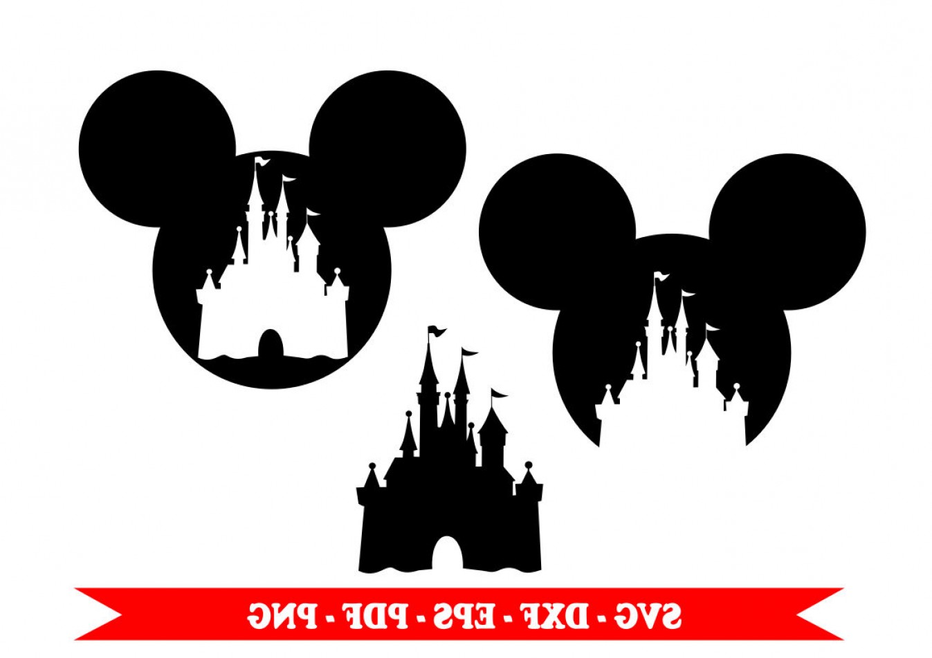 1347x952 Mickey Mouse Head Silhouette Vector