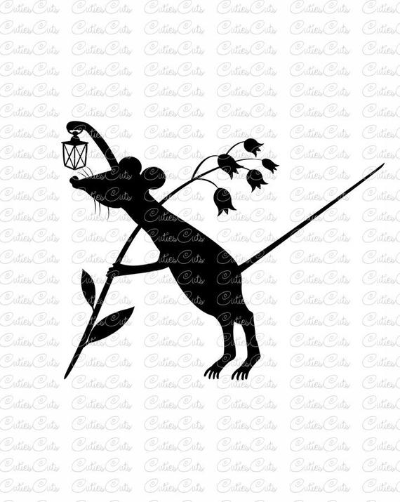 570x715 Mouse With Flashlight Dxf Png Vector Mouse Etsy