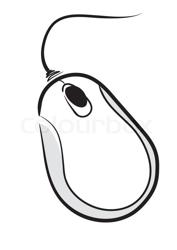 566x800 White Computer Mouse Vector Stock Vector Colourbox