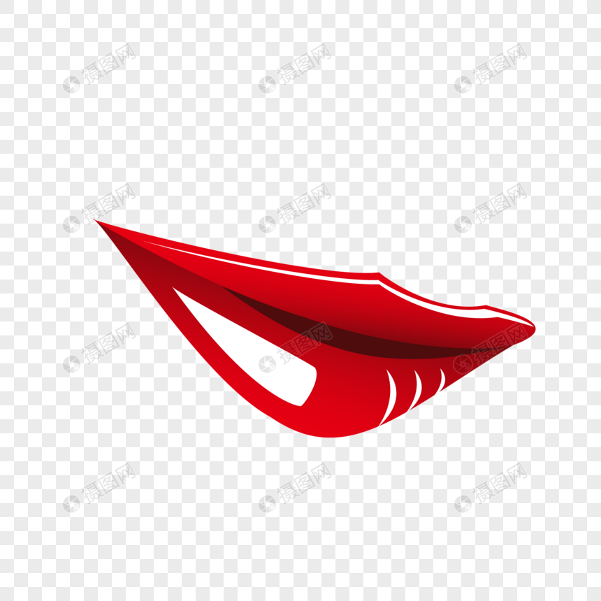 860x860 Red Thin Mouth Vector Material Png Image Picture Free Download