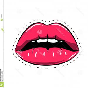 300x300 Girl Cartoon Mouth Vector Pack Createmepink
