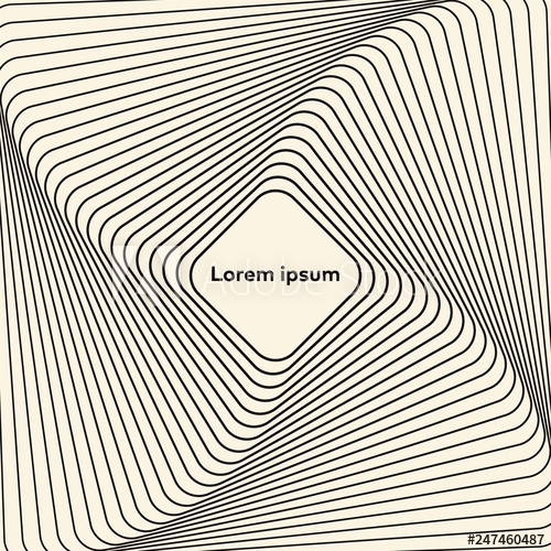 500x500 Abstract Op Art Graphic Design Illusion Of Torsion Rotation