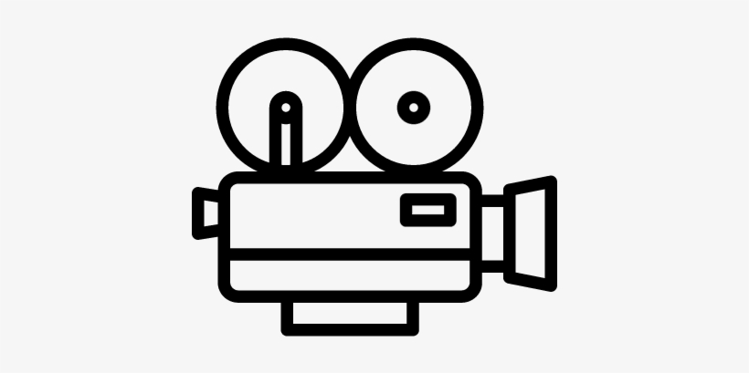 820x409 Movie Camera Vector