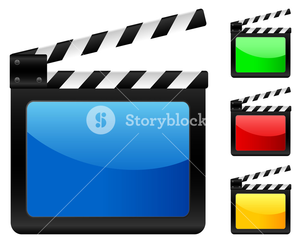 1000x808 Digital Movie Clapper Board Vector Illustration Royalty Free