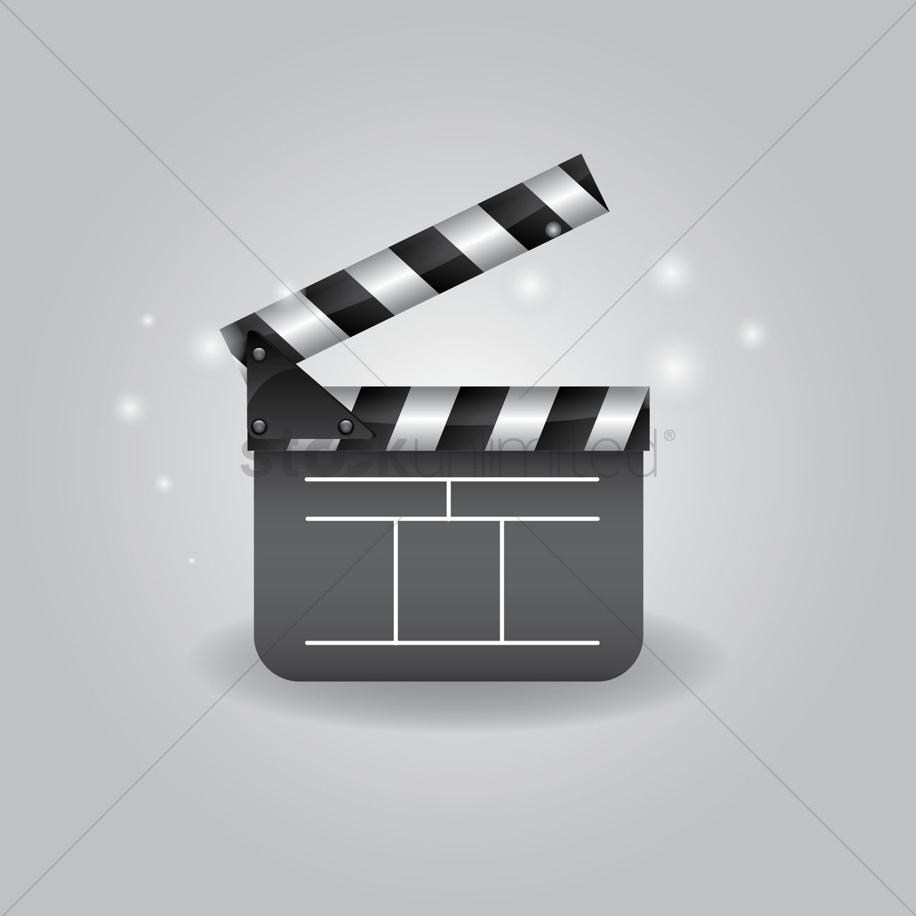 1300x1300 Movie Clapper Vector Image
