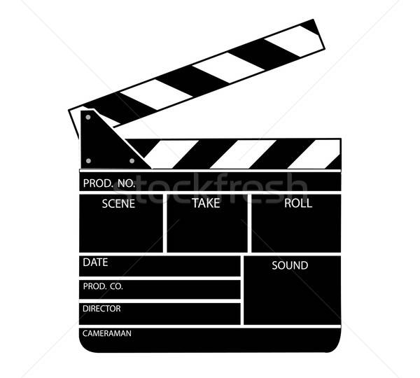 600x540 Movie Clapper Board Vector Vector Illustration Edmond Mihai