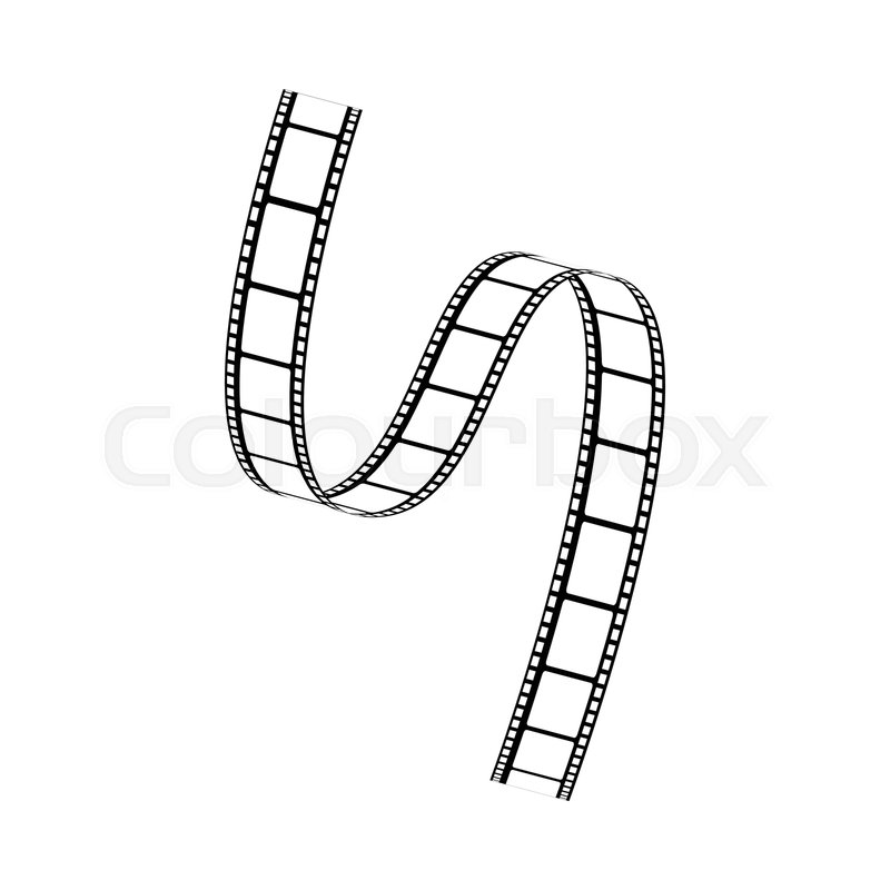 800x800 Vector Curved Film Strip Movie Stock Vector Colourbox