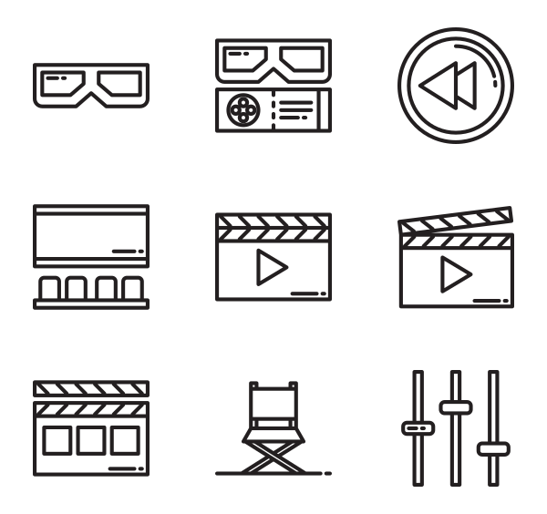 600x564 Cinema Film Reel Icons