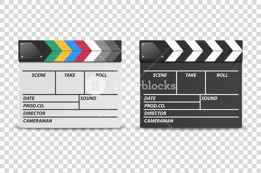 Vector Realistic Closed White And Black Movie Film Clap Board 1000x666 Vector Realistic Closed White And Black Movie Film Clap Board
