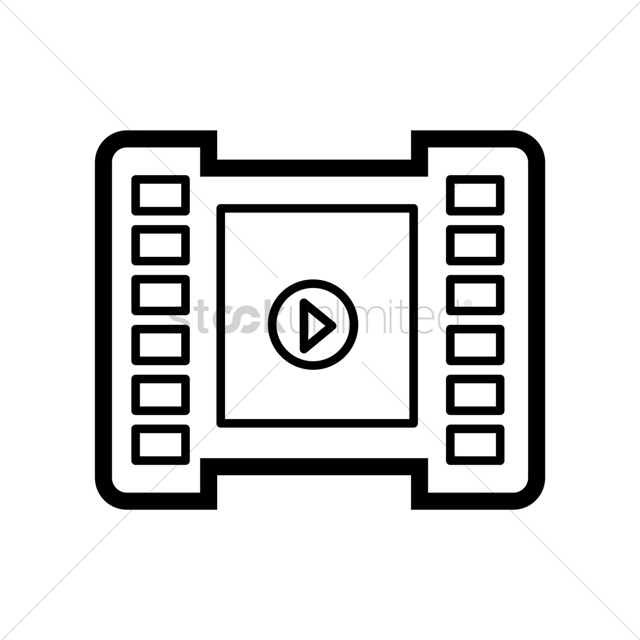 1300x1300 Movie Icon Vector Image