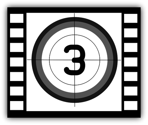 500x423 Movie Tape Icon Vector Illustration