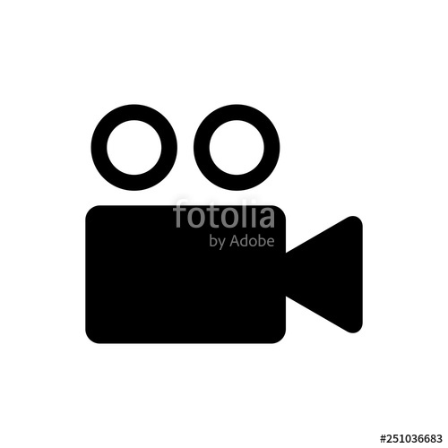 500x500 Video Camera Icon Vector Video Camera Camera Icons Movie Sign