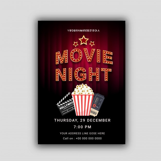 626x626 Movie Night Vectors, Photos And Free Download