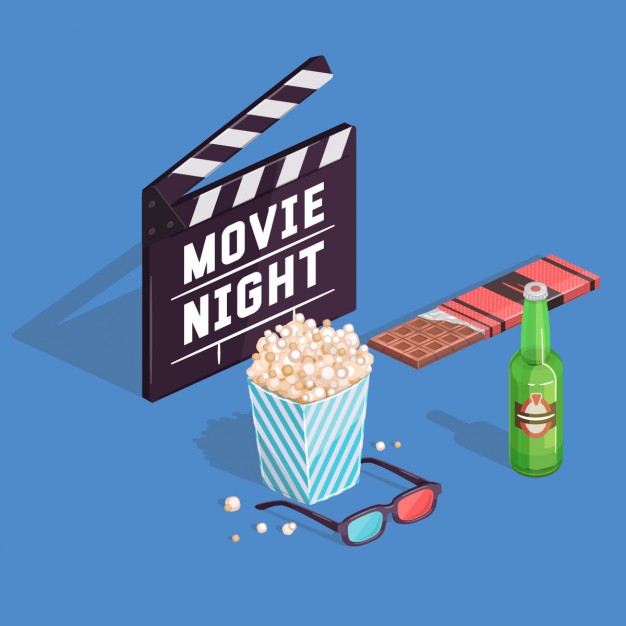 626x626 Movie Night Vector Free Download