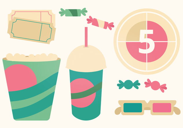632x443 Vector Movie Night Essentials Free Vector Download Cannypic