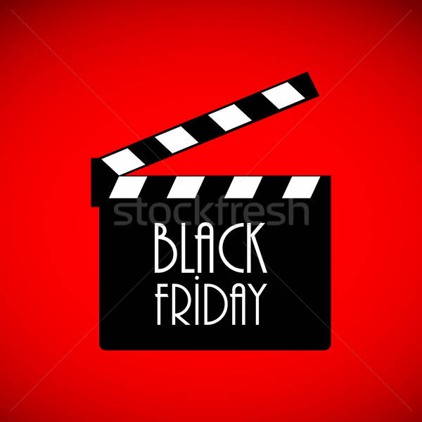 600x600 Black Friday Advertising Banner, Movie Night Banner Vector
