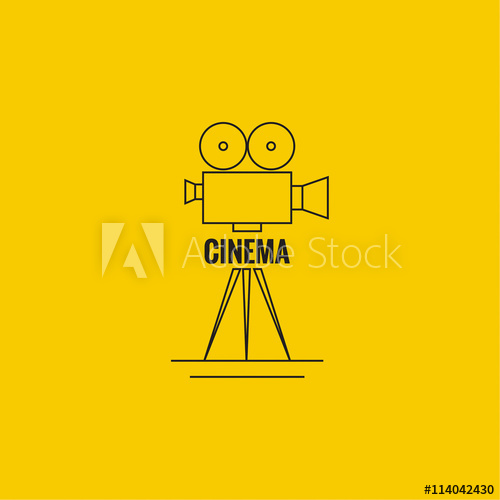 Movie Projector Vector Illustration 500x500 Movie Projector Vector Illustration