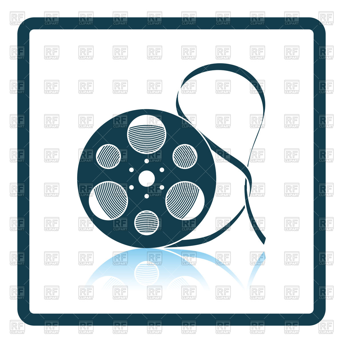 1200x1200 Icon Of Old Movie Reel Vector Image Of Icons And Emblems Angelp