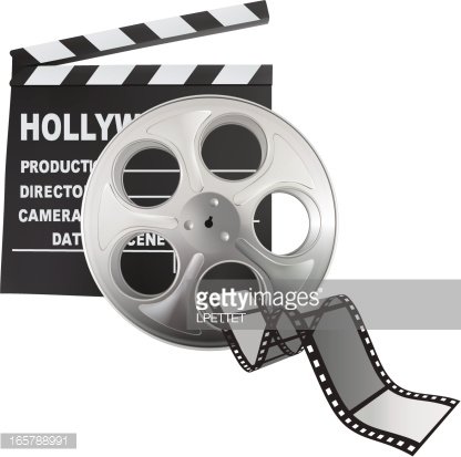 416x413 Movie Reel Vector Illustration Premium Clipart