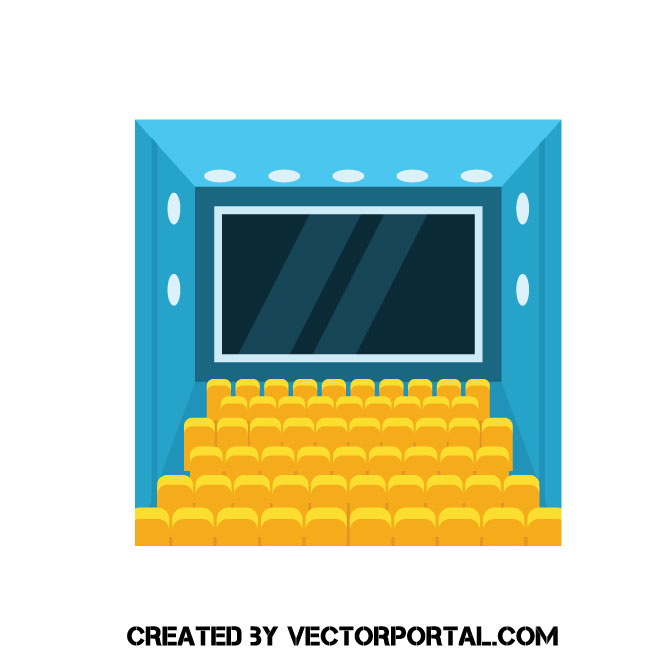Movie Theater Vector Clip Art 660x660 Movie Theater Vector Clip Art
