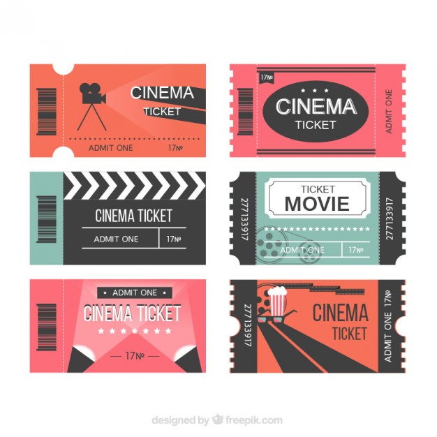 626x626 Modern Movie Tickets Vector Free Download
