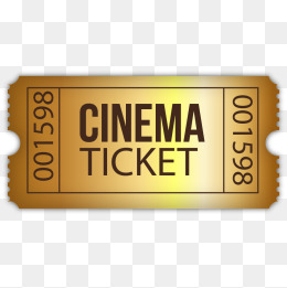 260x261 Movie Tickets Vector Material Golden, Go