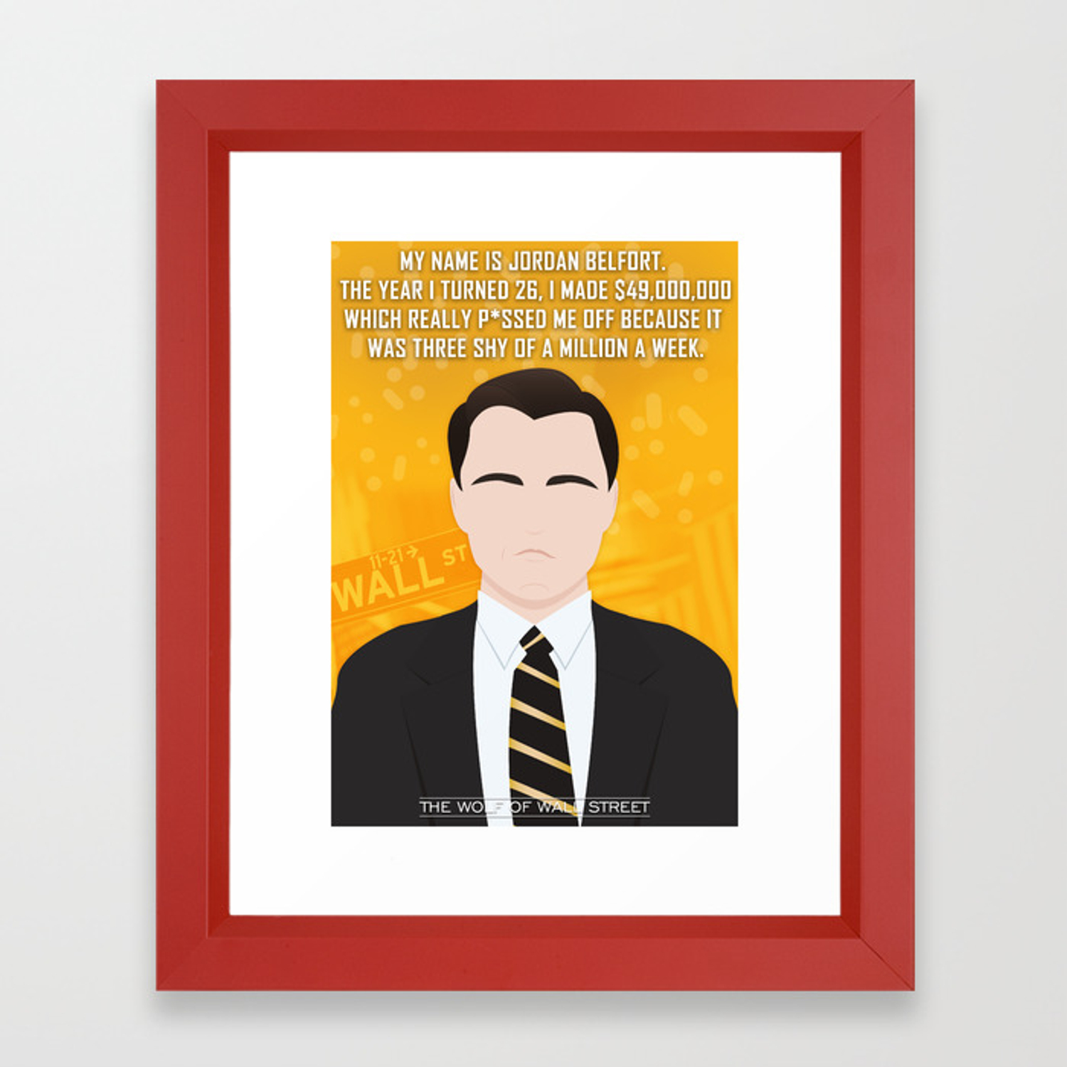 Jordan Belfort The Wolf Of Wall Street Minimalist Movie Vector 1500x1500 Jordan Belfort The Wolf Of Wall Street Minimalist Movie Vector