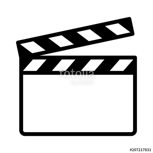 Movie Clapperboard Or Film Clapboard Line Art Vector Icon 500x500 Movie Clapperboard Or Film Clapboard Line Art Vector Icon