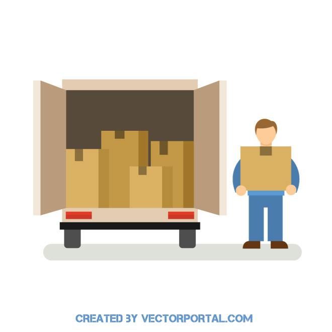 660x660 Moving Truck Vector Image Vehicles Free Vectors In Free