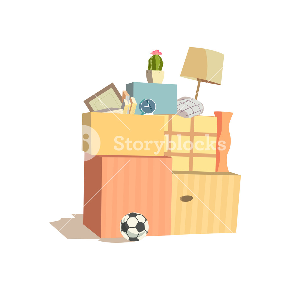 1000x1000 Home Change Concept Package To Move To New House, Moving