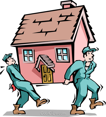 435x480 Handymen Moving House Royalty Free Vector Clip Art Illustration