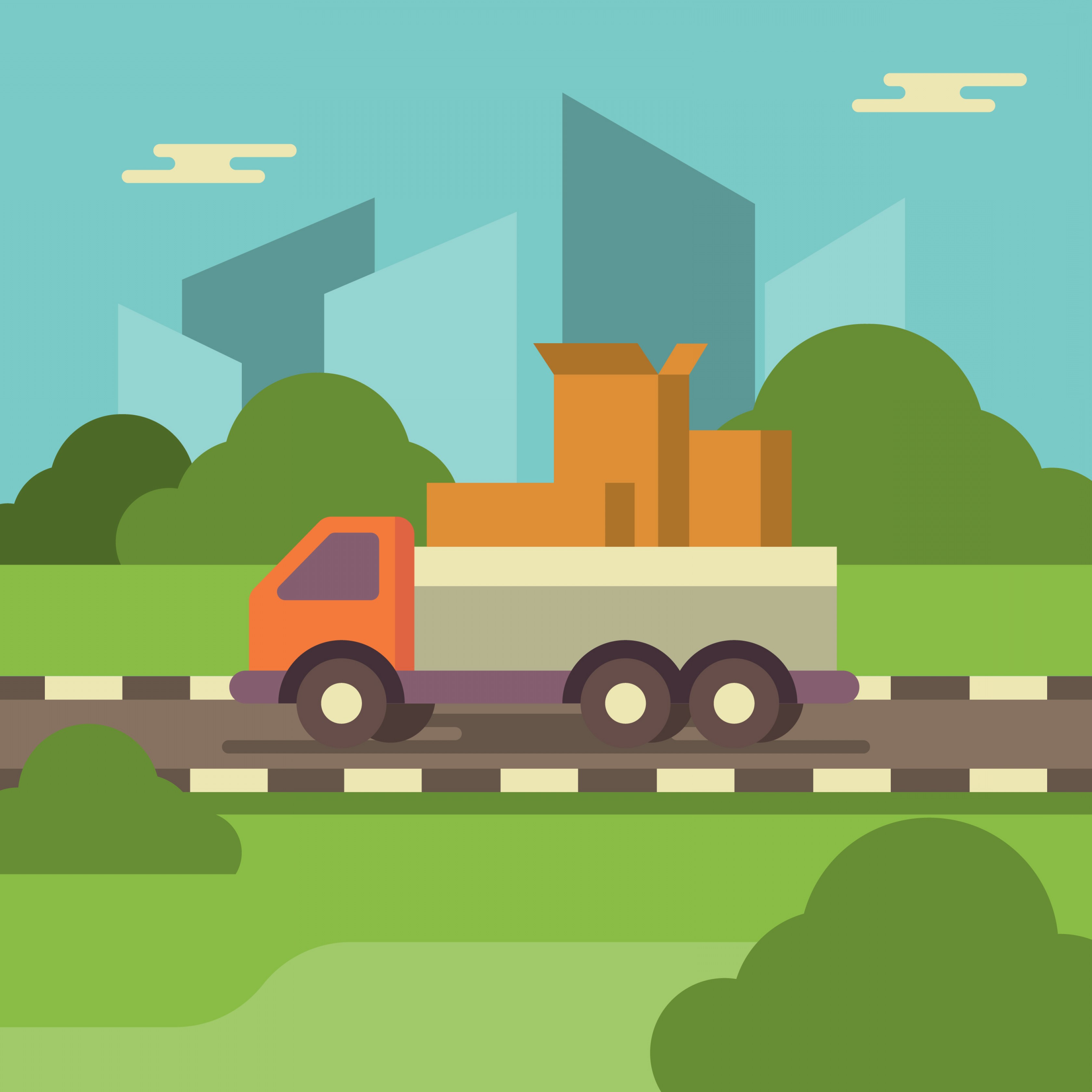 3360x3360 Moving Truck Vector Hoodamath