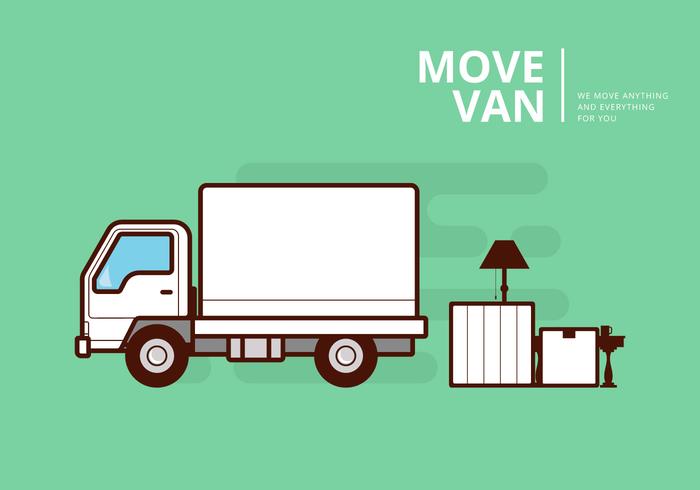 700x490 Moving Van Or Truck Transport Or Delivery Illustration