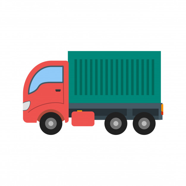 626x626 Moving Truck Vector Premium Download