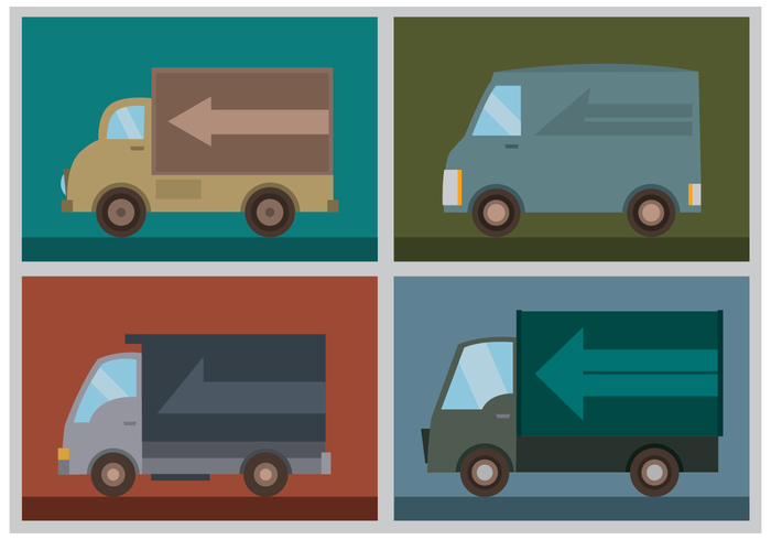 700x490 Free Moving Van Vectors