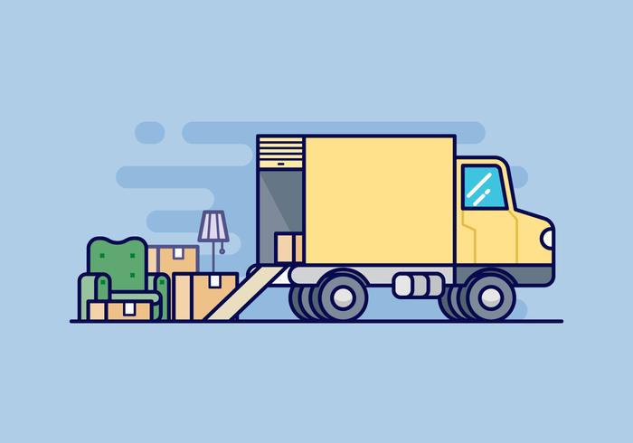 Moving Van Illustration 700x490 Moving Van Illustration