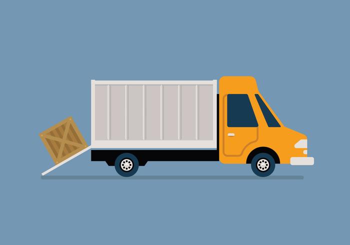 Moving Van Vector Illustration Stock Images 700x490 Moving Van Vector Illustration Stock Images