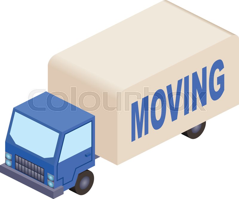 Isometric Moving Van Stock Vector Colourbox 800x665 Isometric Moving Van Stock Vector Colourbox
