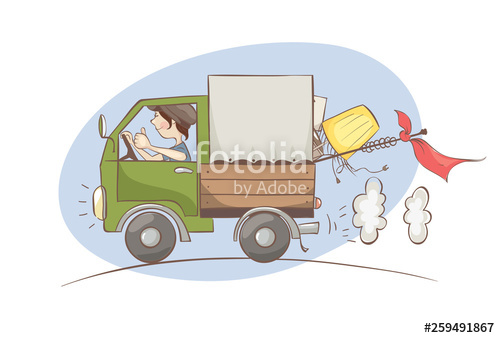 Moving Vector Illustration, Transportation, Cargo Delivery 500x338 Moving Vector Illustration, Transportation, Cargo Delivery