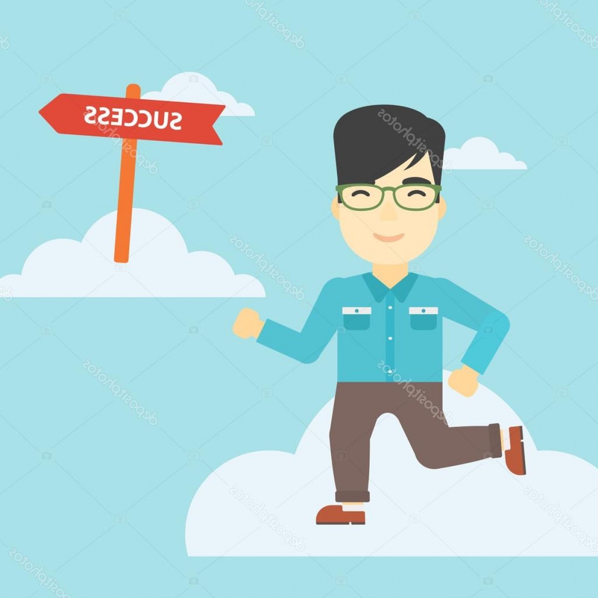 Stock Illustration Businessman Moving To Success Vector Soidergi 1228x1228 Stock Illustration Businessman Moving To Success Vector Soidergi