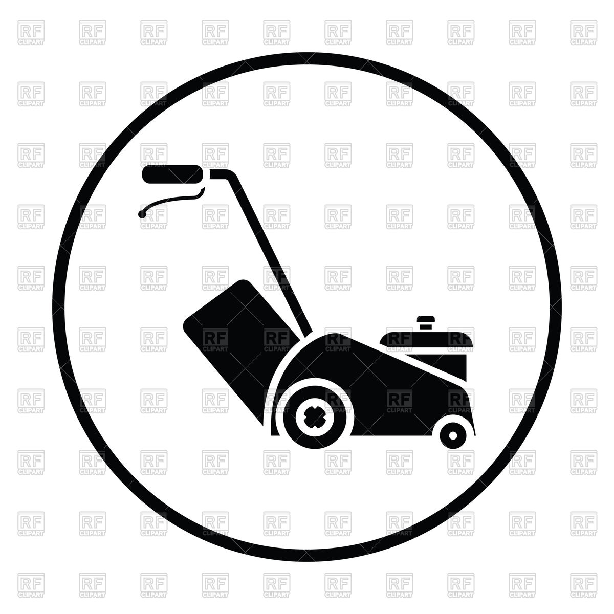 1200x1200 Lawn Mower Icon Vector Image Of Signs, Symbols, Maps Angelp