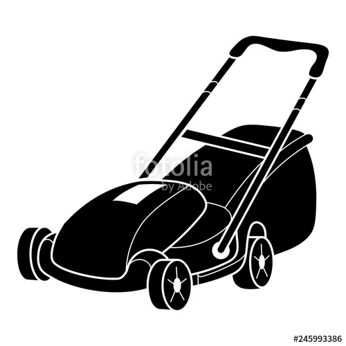 500x500 Lawn Mower Icon Simple Illustration Of Lawn Mower Vector Icon