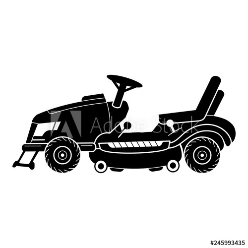 500x500 Tractor Lawn Mower Icon Simple Illustration Of Tractor Lawn Mower