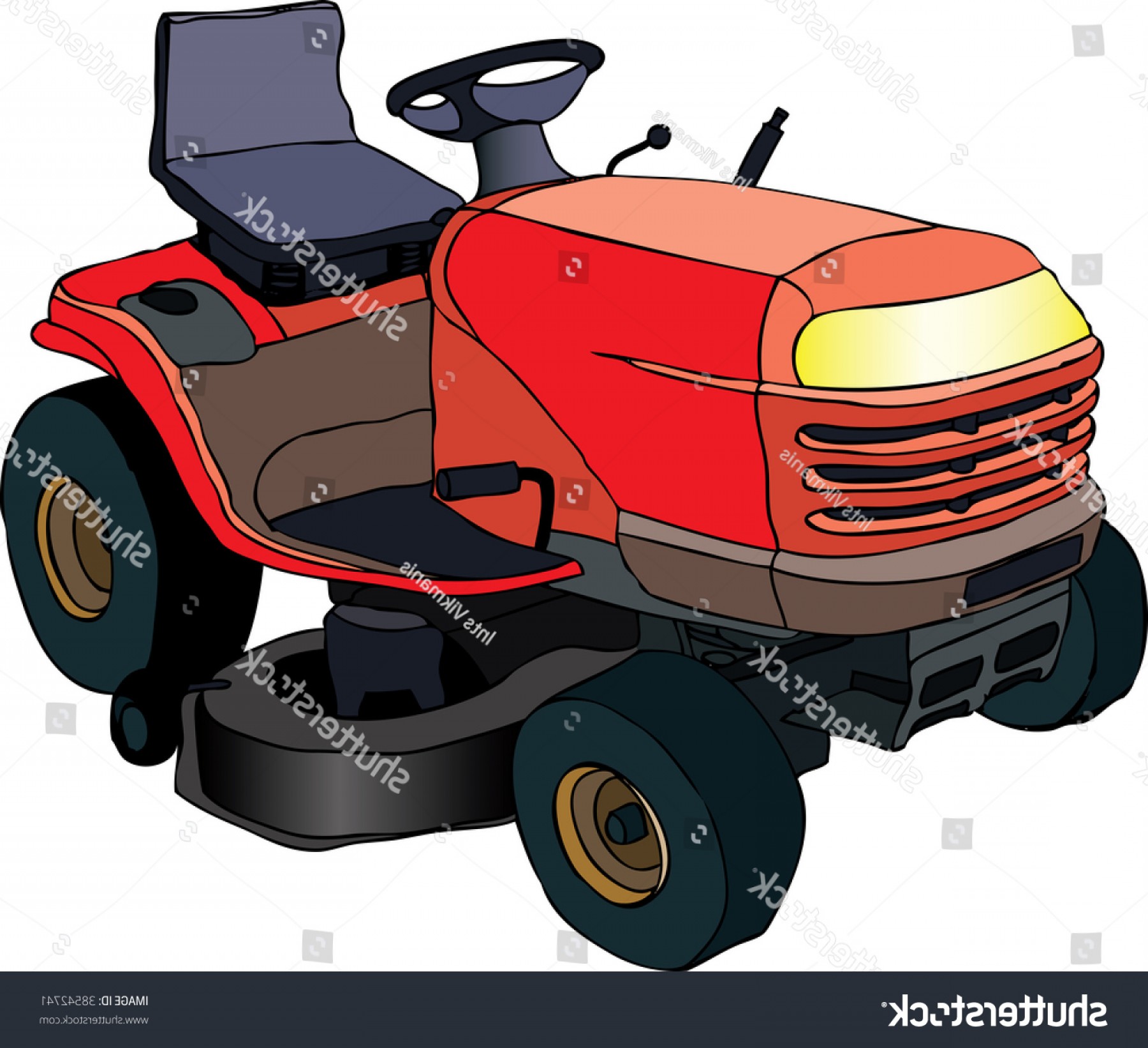 1800x1642 Vector Illustration Red Lawn Mower Machine Newwaysys