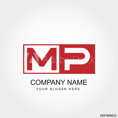 Initial Letter Mp Logo Vector Design 500x500 Initial Letter Mp Logo Vector Design