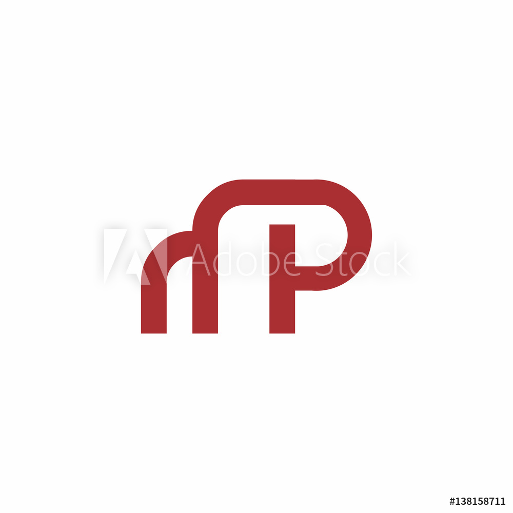 Fotografie, Obraz Mp Letter Logo Vector Posters Cz 1000x1000 Fotografie, Obraz Mp Letter Logo Vector Posters Cz