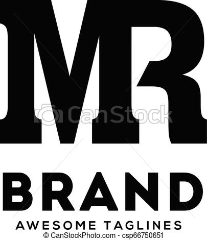 405x470 Creative Mr Letter Vector Concept Creative Mr Letter Monogram